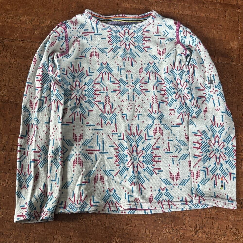 Smartwool Kids Classic Thermal Merino Base Layer Top Girls Sz Small
